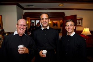 Father Michael with two Oratrians of the Pittsburgh House